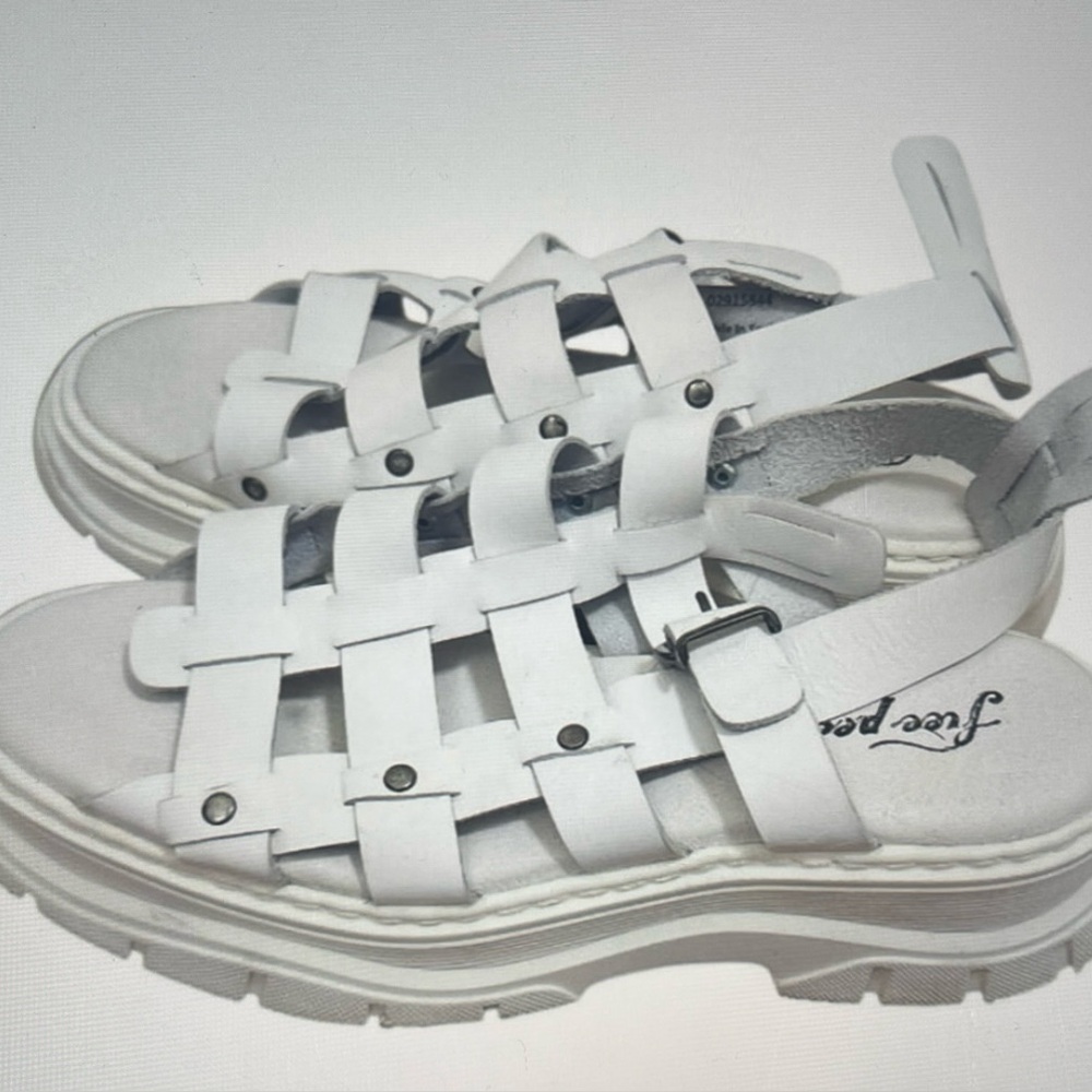 Free People White Sandals